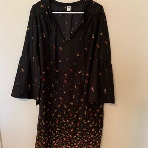 Patterned floral dress